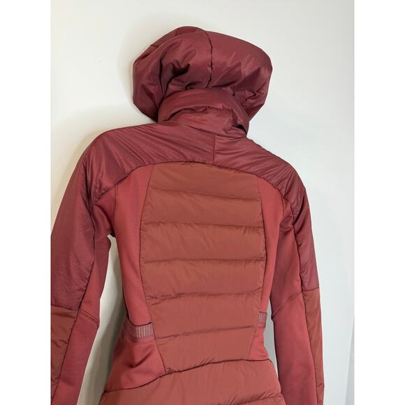 Lululemon Down for It All Jacket In Red Merlot Puffer Women's Sz 2 - Picture 13 of 14